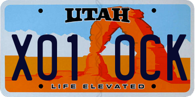 UT license plate X010CK