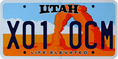 UT license plate X010CM