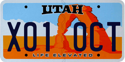 UT license plate X010CT