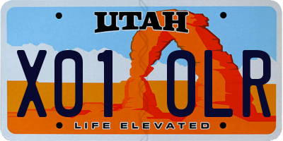 UT license plate X010LR