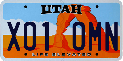 UT license plate X010MN