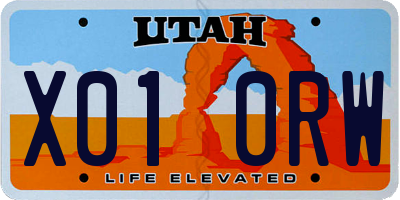 UT license plate X010RW