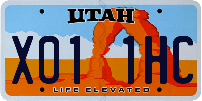 UT license plate X011HC