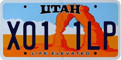 UT license plate X011LP
