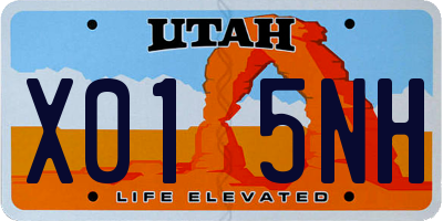 UT license plate X015NH