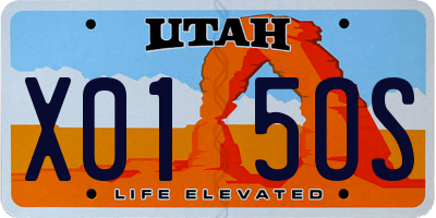 UT license plate X015OS