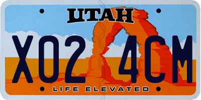 UT license plate X024CM