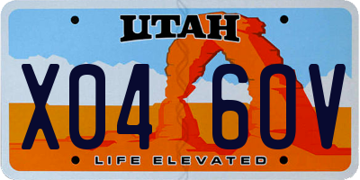 UT license plate X046OV
