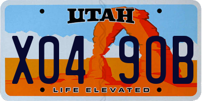 UT license plate X049OB