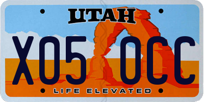 UT license plate X050CC
