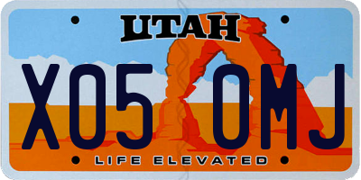 UT license plate X050MJ