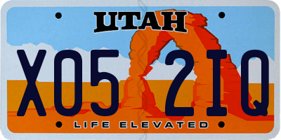 UT license plate X052IQ