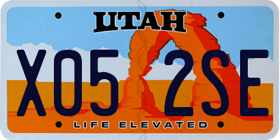 UT license plate X052SE