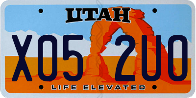UT license plate X052UO