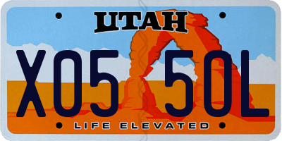 UT license plate X055OL