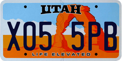 UT license plate X055PB