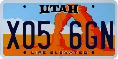 UT license plate X056GN