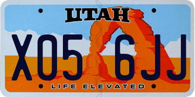 UT license plate X056JJ