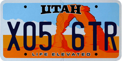 UT license plate X056TR