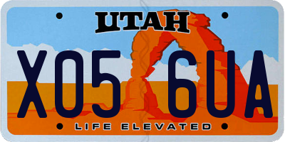UT license plate X056UA