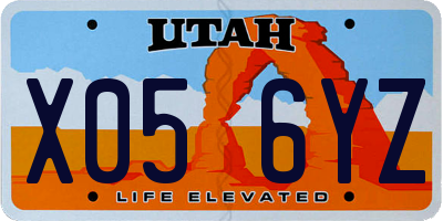 UT license plate X056YZ