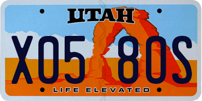 UT license plate X058OS