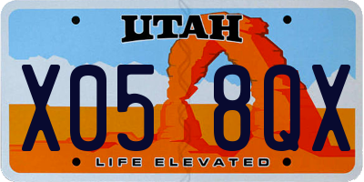 UT license plate X058QX