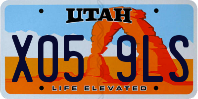 UT license plate X059LS