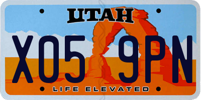 UT license plate X059PN