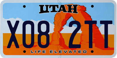 UT license plate X082TT
