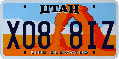 UT license plate X088IZ