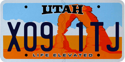UT license plate X091TJ