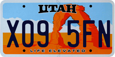 UT license plate X095FN