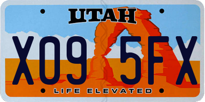 UT license plate X095FX