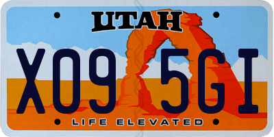 UT license plate X095GI