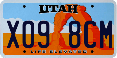 UT license plate X098CM