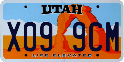 UT license plate X099CM