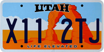 UT license plate X112TJ