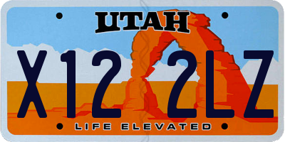 UT license plate X122LZ
