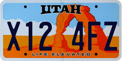 UT license plate X124FZ