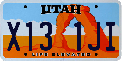 UT license plate X131JI