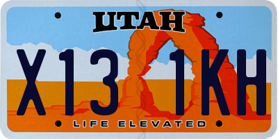 UT license plate X131KH