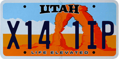UT license plate X141IP