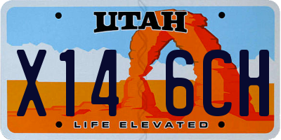 UT license plate X146CH