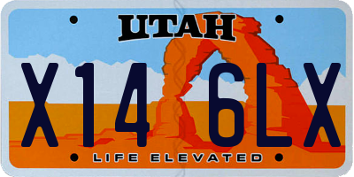 UT license plate X146LX