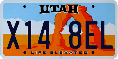 UT license plate X148EL