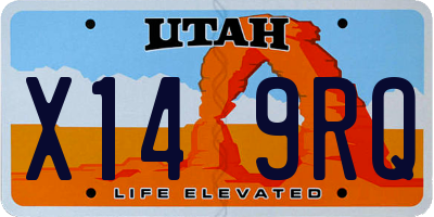 UT license plate X149RQ