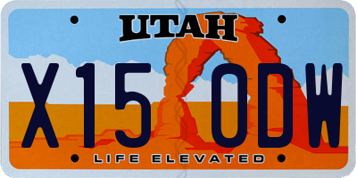 UT license plate X150DW