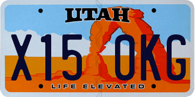 UT license plate X150KG