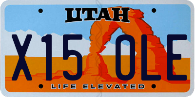 UT license plate X150LE